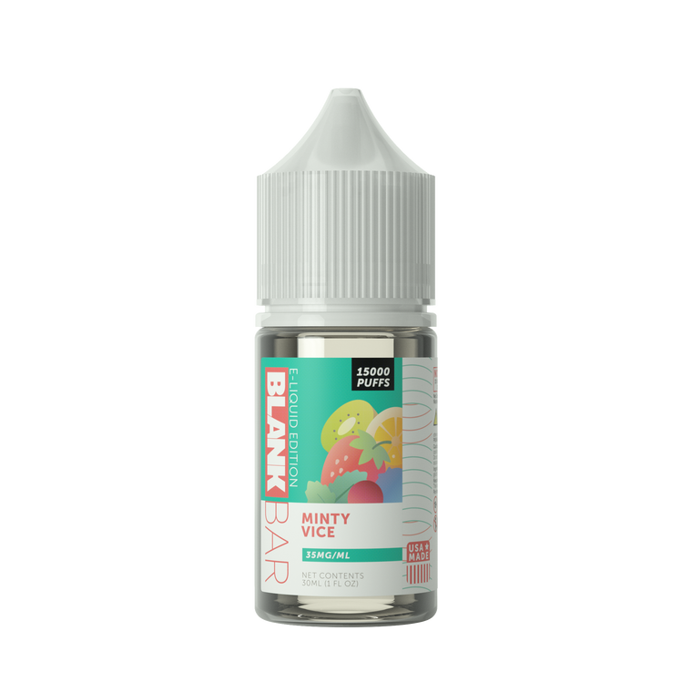 Minty Vice | Blank Bar 15000 Puff Salt | 30mL bottle