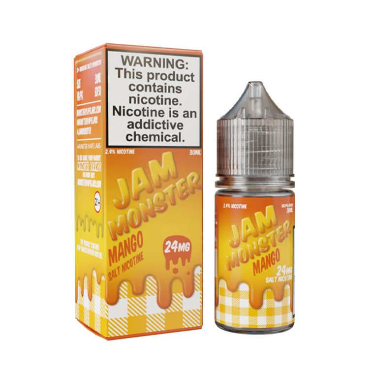 Mango | Jam Monster Salts | 30mL 24mg With packaging