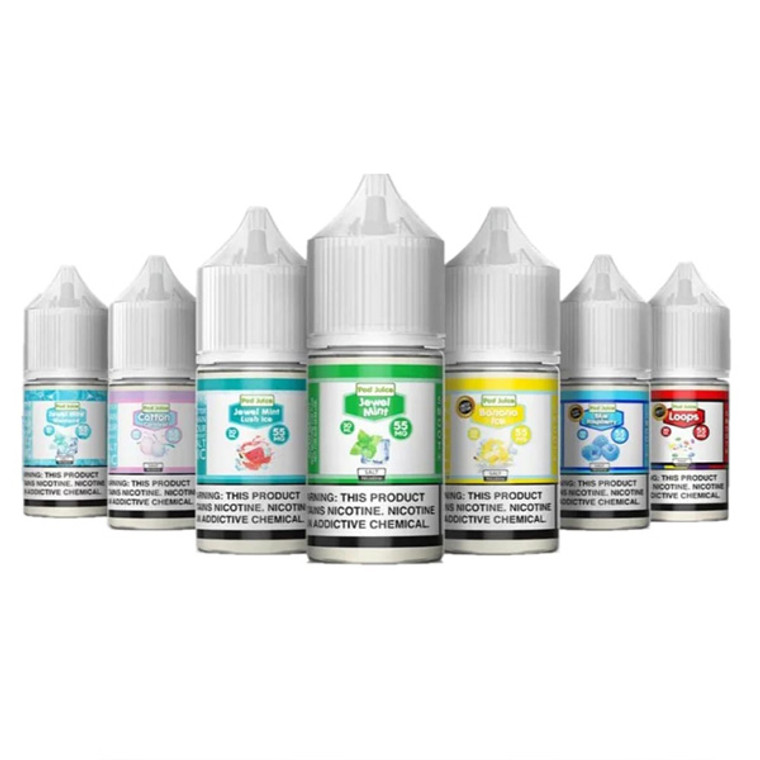 Sour Fruity Worms Freeze Pod Juice Salts 30mL Group Photo