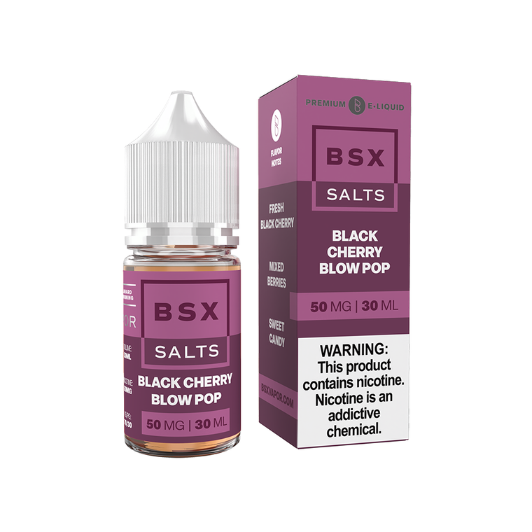 Black Cherry Blow Pop | Glas Salt | 30mL with packaging