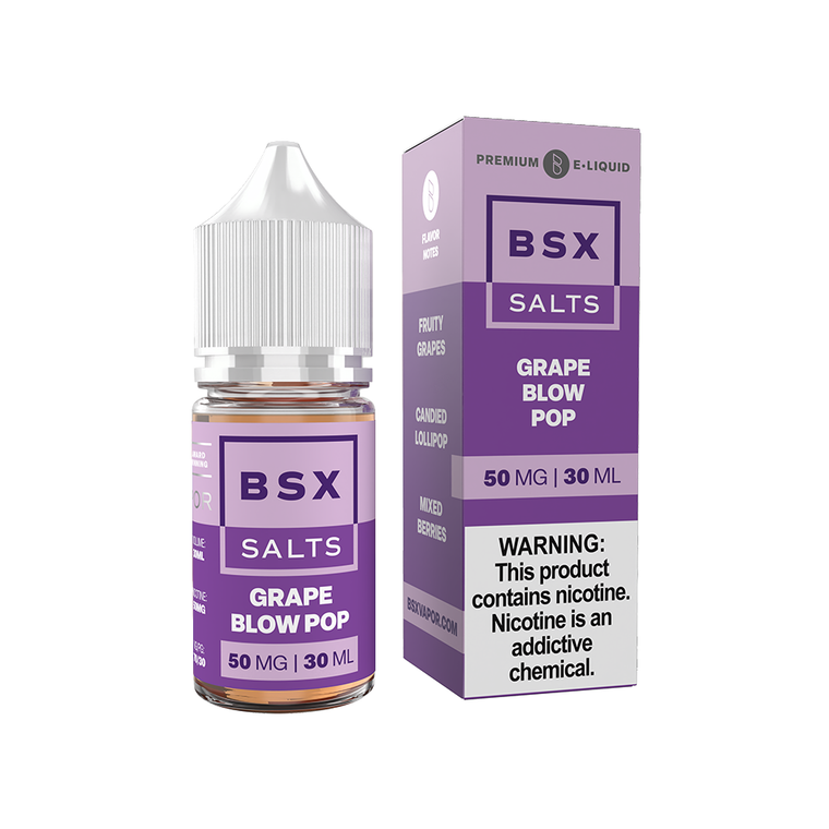 Grape Blow Pop | Glas BSX Salt | 30mL with packaging