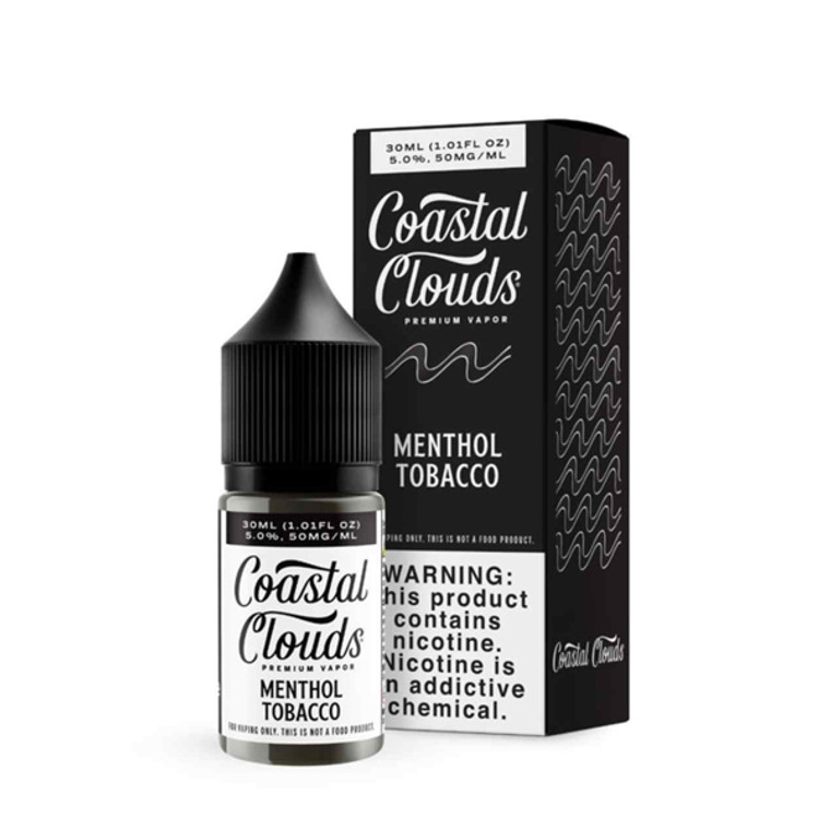 Menthol Tobacco | Coastal Clouds Salt | 30mL with packaging