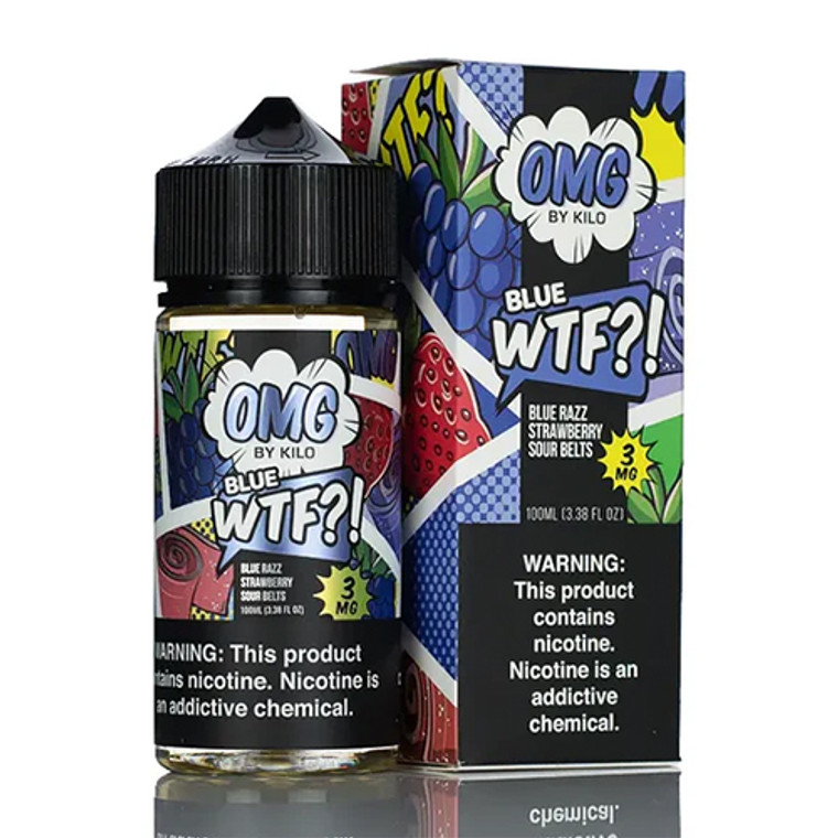 Blue WTF OMG 100mL with packaging