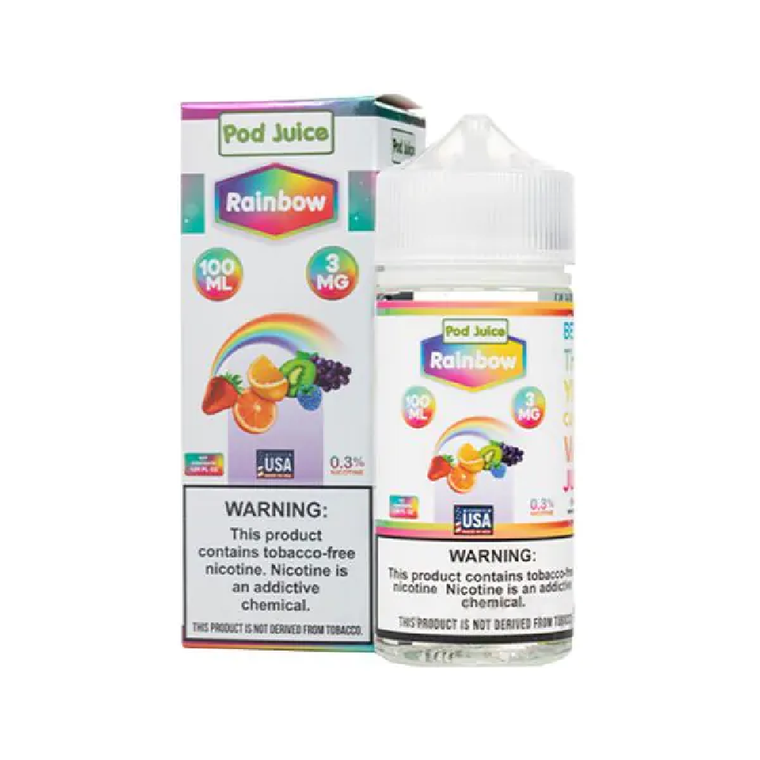 Juice Rainbow Pod Juice 100mL with packaging