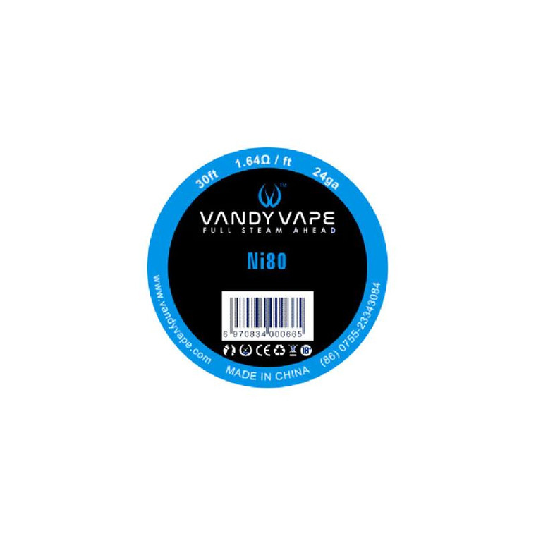Vandy Vape Build Wire (Wire Spools)(30ft) Ni80 1.64ohm