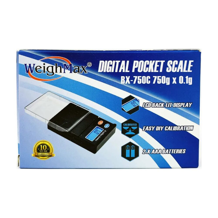 WeighMax (Scale) Digital Pocket Scale BX-750C packaging