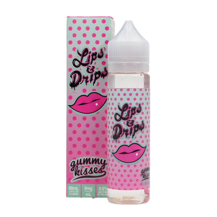 Gummy Kisses by Lips & Drips E-Liquid with packaging