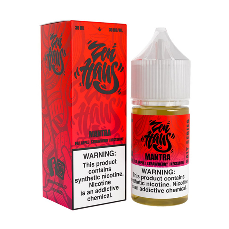 Mantra Zen Haus Salts 30mL with packaging