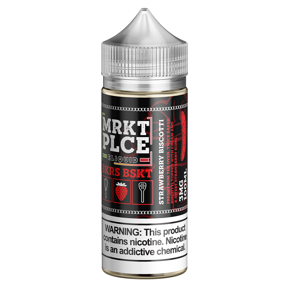 Strawberry Biscotti By MRKT PLCE Series E-Liquid
