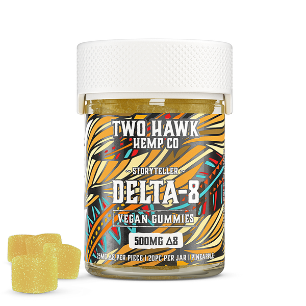 Two Hawk Hemp – Vegan D8 Gummies | 500mg – Storyteller
