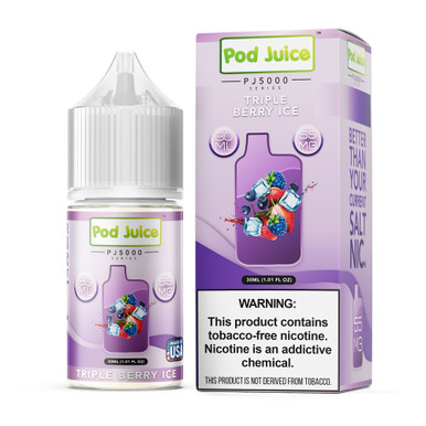 Triple Berry Ice by Pod Juice PJ5000 Series Salt 30mL