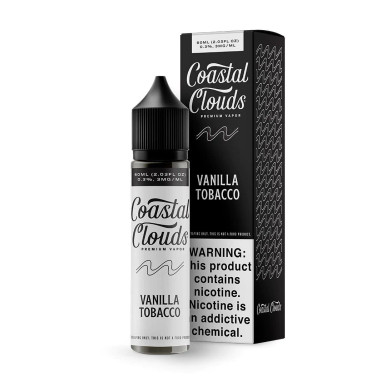 Vanilla Tobacco by Coastal Clouds Series E-Liquid 60mL (Freebase)