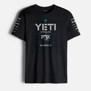 YETI Bike Bicycle Logo Men's Black T-Shirt - AliExpress