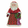 Greetings Santa Beaded Counted Cross Stitch Kit Mill Hill 2015 Jim Shore JS205105