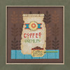 Coffee Grounds Cross Stitch Kit Mill Hill Debbie Mumm 2016 Good Coffee & Friends DM301614