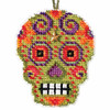 Verde Beaded Cross Stitch Halloween Kit Mill Hill 2016 Calavera MH161622