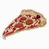 Pizza Slice Bead Cross Stitch Kit Mill Hill 2018 Autumn Harvest MH181823