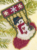Snowman Stocking Bead Ornament Kit Mill Hill 1997 Charmed Stockings