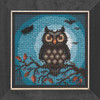 Midnight Owl Cross Stitch Kit Mill Hill 2019 Buttons & Beads Autumn MH141922