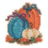 Pumpkin Trio Beaded Cross Stitch Kit Mill Hill 2020 Autumn Harvest MH182026