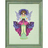 Frames view of February Amethyst Fairy Cross Stitch Kit Chart Beads Mirabilia MD192