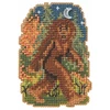 Stitched area of Bigfoot Beaded Cross Stitch Kit Mill Hill 2026 Autumn Harvest MH182624