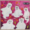 Stitched area of Ghost Line Cross Stitch Kit Mill Hill 2026 Buttons & Beads Autumn MH142622