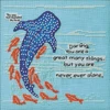 Stitched area of Never Alone Beaded Counted Cross Stitch Kit Mill Hill Curly Girl 2026 Everyday Series CG302613