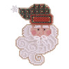 Joyful Santa Beaded Ornament Kit Mill Hill 2002 Charmed Santa Faces