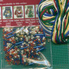 Noel Heart Beaded Cross Stitch Kit Mill Hill 2005 Mitten Ornaments