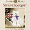 Tropical Kitty Beaded Cross Stitch Kit Mill Hill 2007 Spring Bouquet