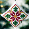 Poinsettia Tiny Treasured Diamond Beaded Ornament Kit Mill Hill 2008