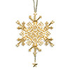 Gold Crystal Beaded Charmed Ornament Kit Mill Hill 2012 Snow Crystals