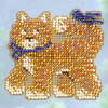 Cool Cat Beaded Cross Stitch Kit Mill Hill 2013 Spring Bouquet