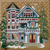 Queen Anne House Cross Stitch Mill Hill 2007 Buttons & Beads Winter