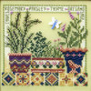 Herb Garden Cross Stitch Kit Mill Hill 2008 Buttons & Beads Spring