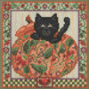 Peek-A-Boo Pumpkin Cross Stitch Kit Mill Hill 2014 Autumn Series