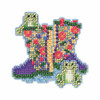 Garden Boots Beaded Cross Stitch Kit Mill Hill 2015 Spring Bouquet MH185101