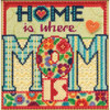 Mom Beaded Cross Stitch Kit Mill Hill 2015 Buttons & Beads Spring MH145101