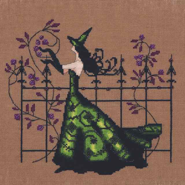 Gwen Kit Cross Stitch Chart Linen Beads Nora Corbett NC220