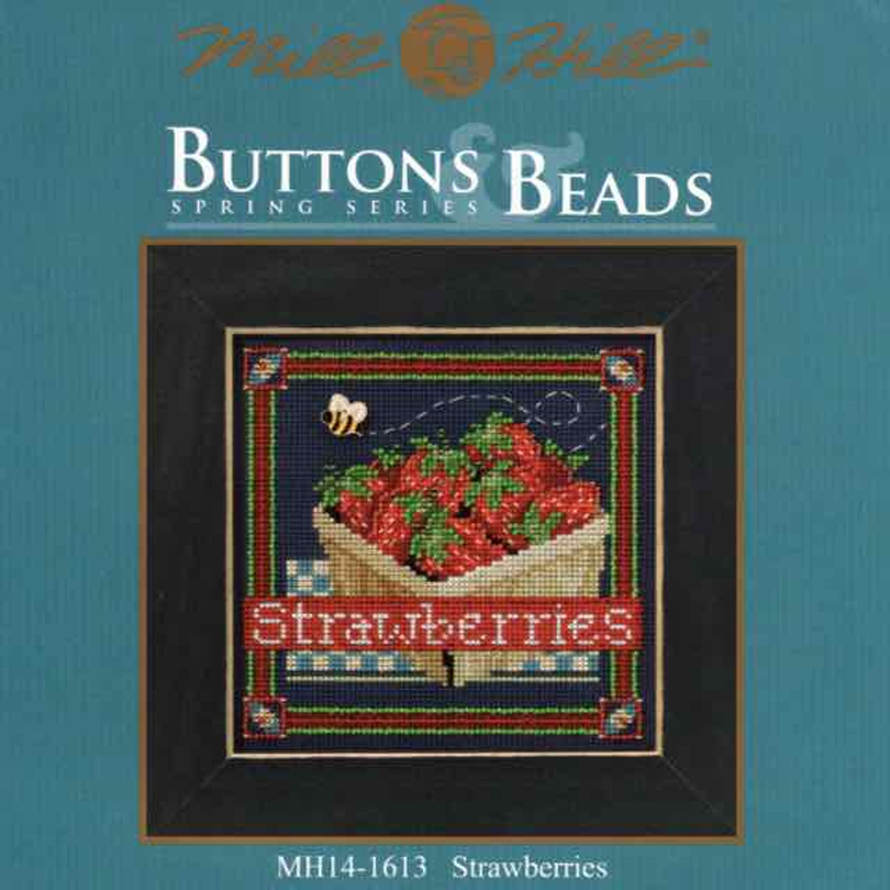 Strawberries Cross Stitch Kit Mill Hill 2016 Buttons & Beads Spring MH141613