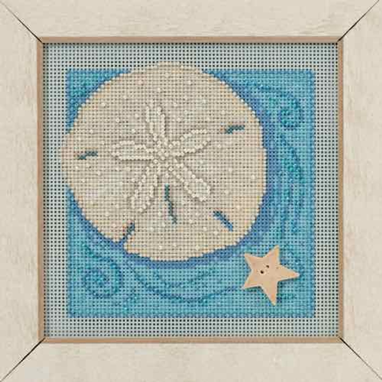 Sand Dollar Cross Stitch Kit Mill Hill 2016 Buttons & Beads