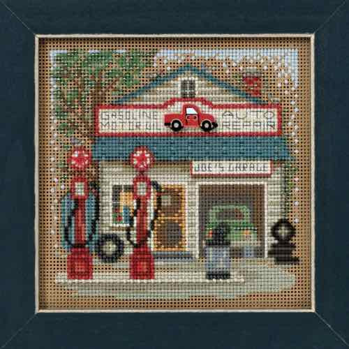 Joe's Garage Cross Stitch Kit Mill Hill 2016 Buttons & Beads