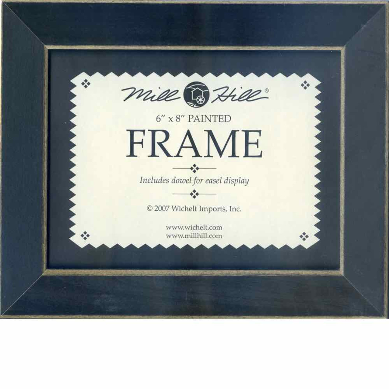 Matte Black Hand Painted Mill Hill 6 x 8 Wooden Frame GBFRM19