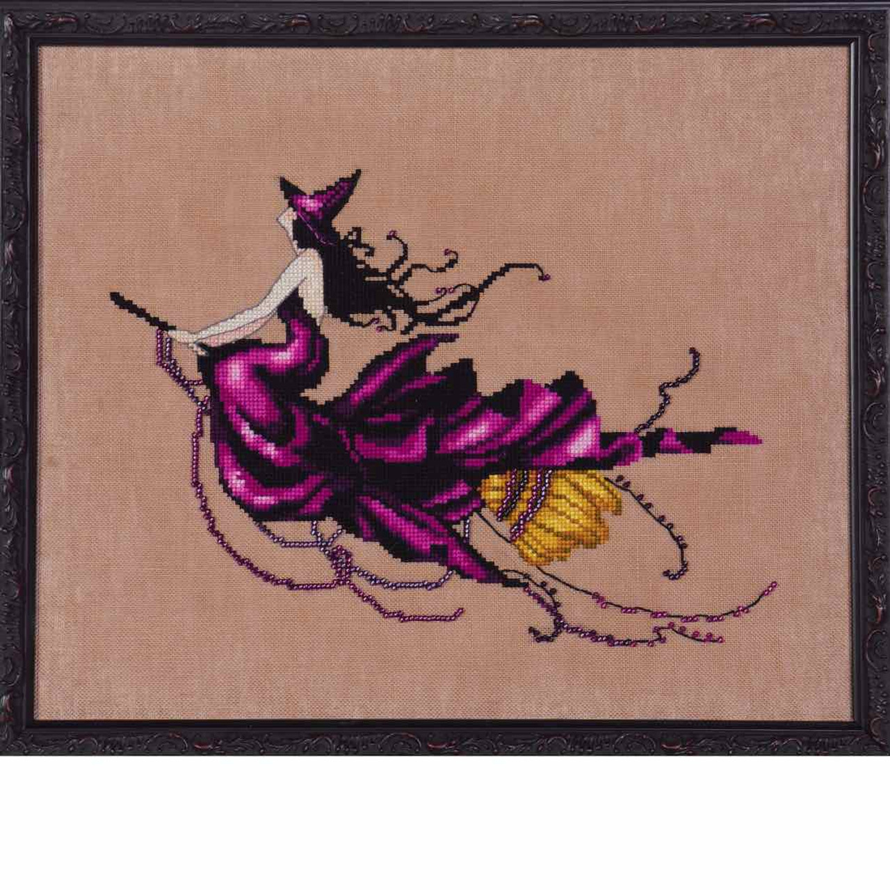 Eva Kit Cross Stitch Chart Fabric Beads Nora Corbett NC224 Mirabilia Designs