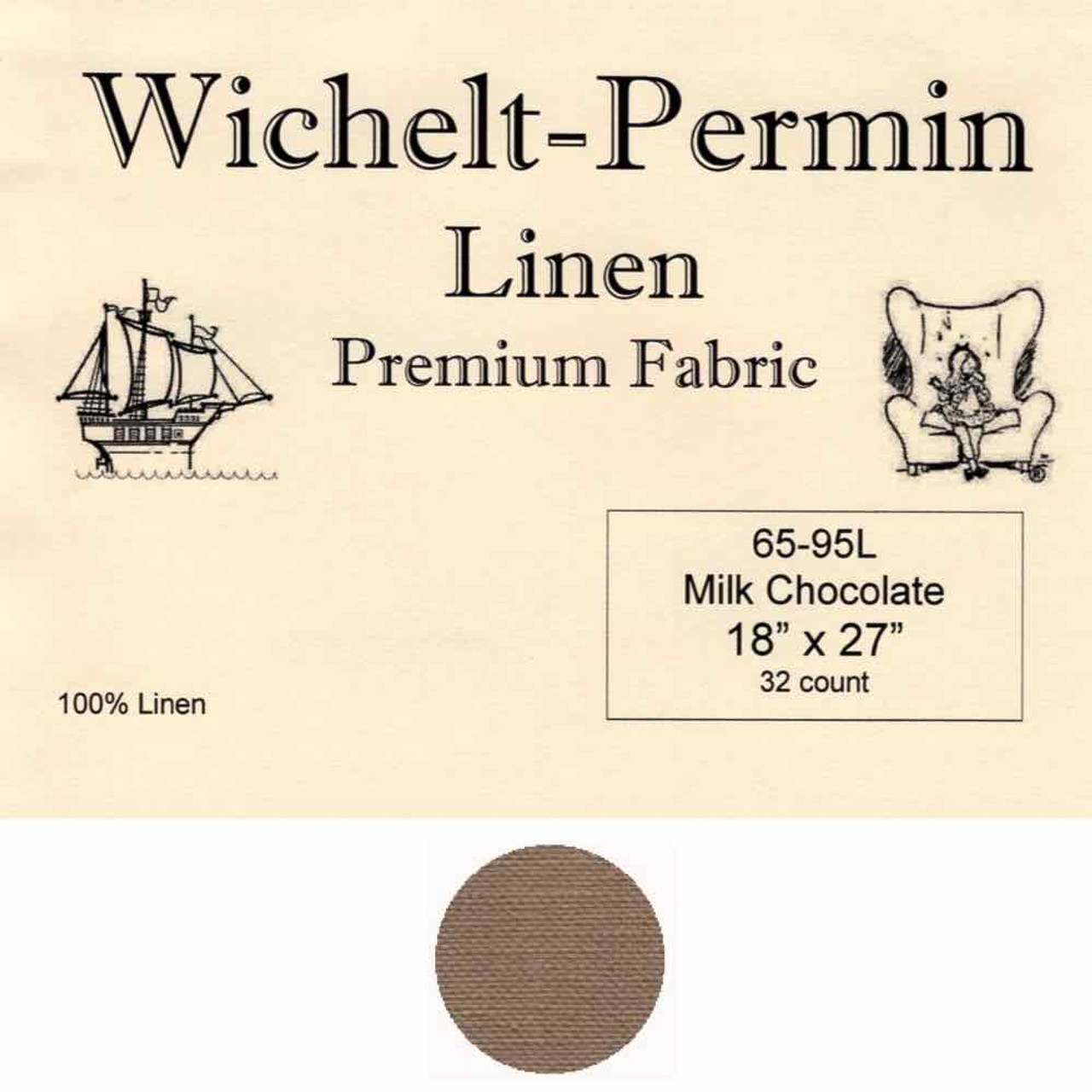 Wichelt Permin Linen fabric for Eva Kit Cross Stitch Chart Fabric Beads Nora Corbett NC224 Mirabilia Designs