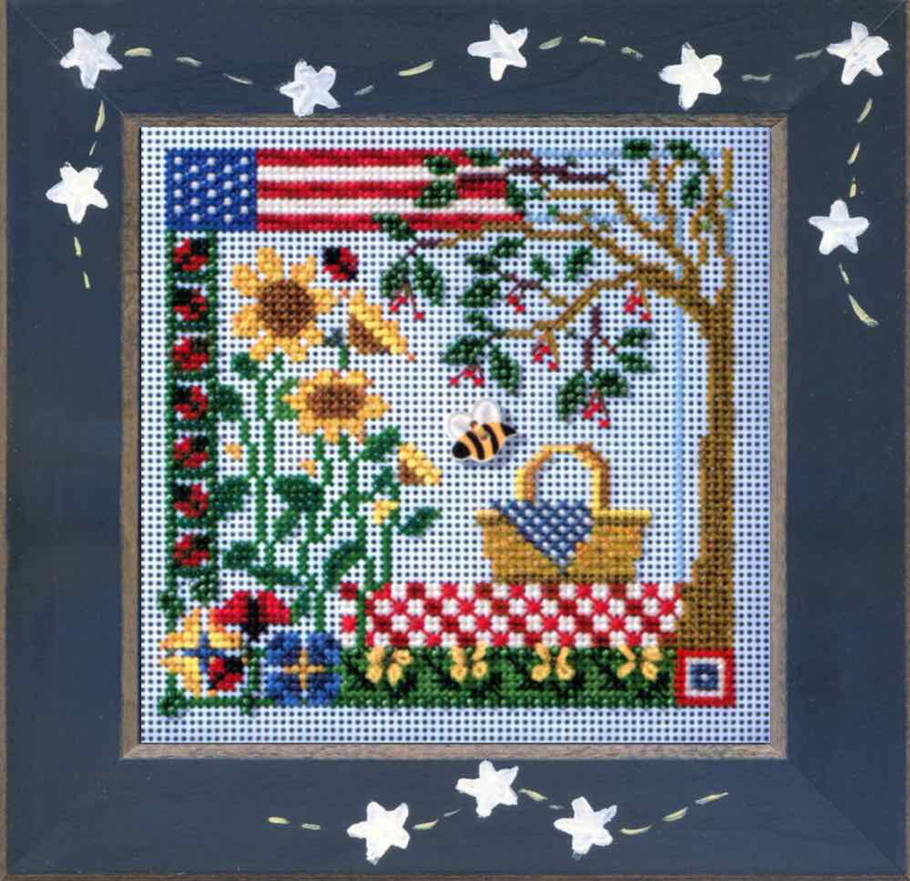 MILL HILL water Pump Beaded Counted Cross Stitch Kitfloral Cross Stitch  Kitvintage Garden Pump Cross Stitchfloral Cross Stitch Kit 