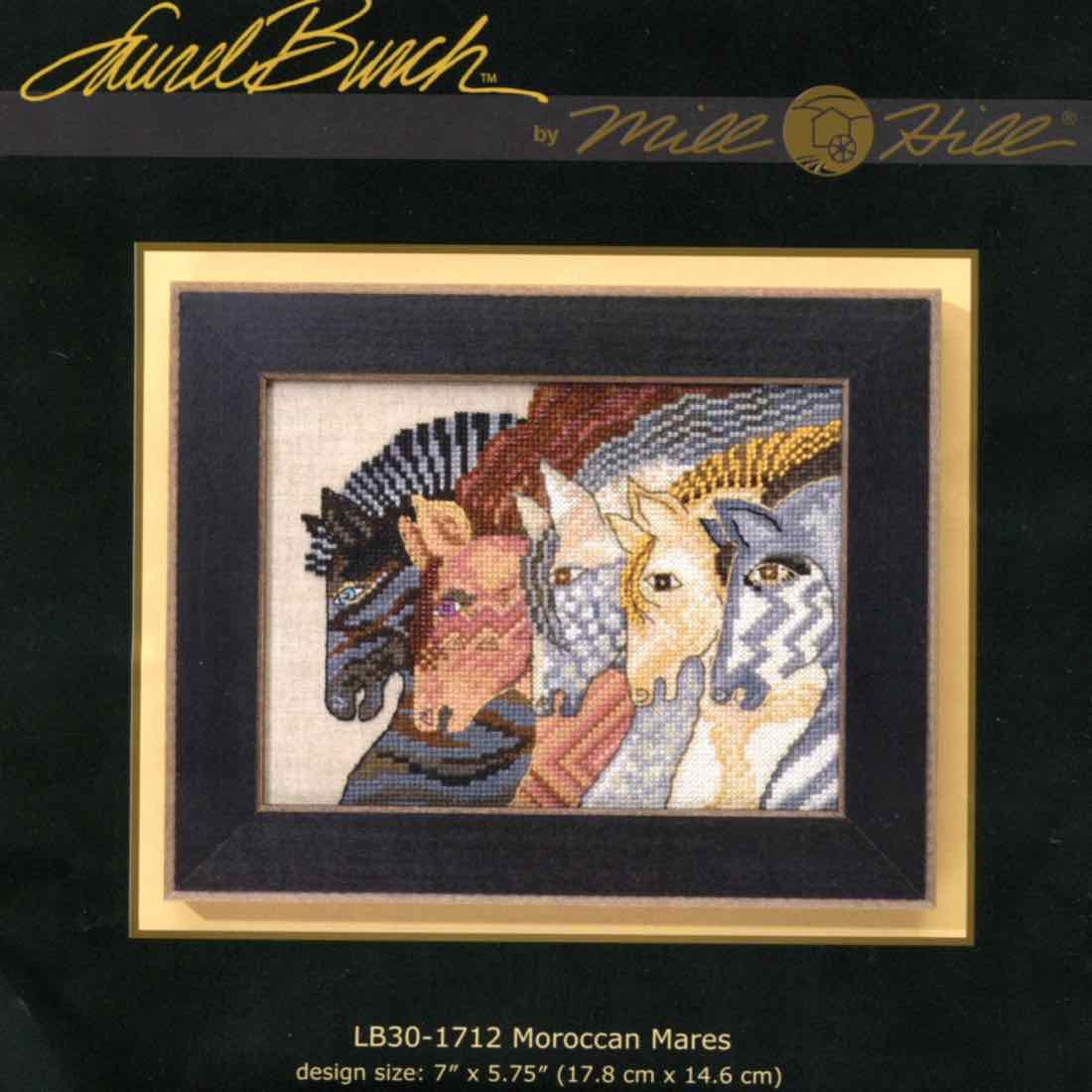 Moroccan Mares Cross Stitch Kit (Linen) Mill Hill 2017 Laurel