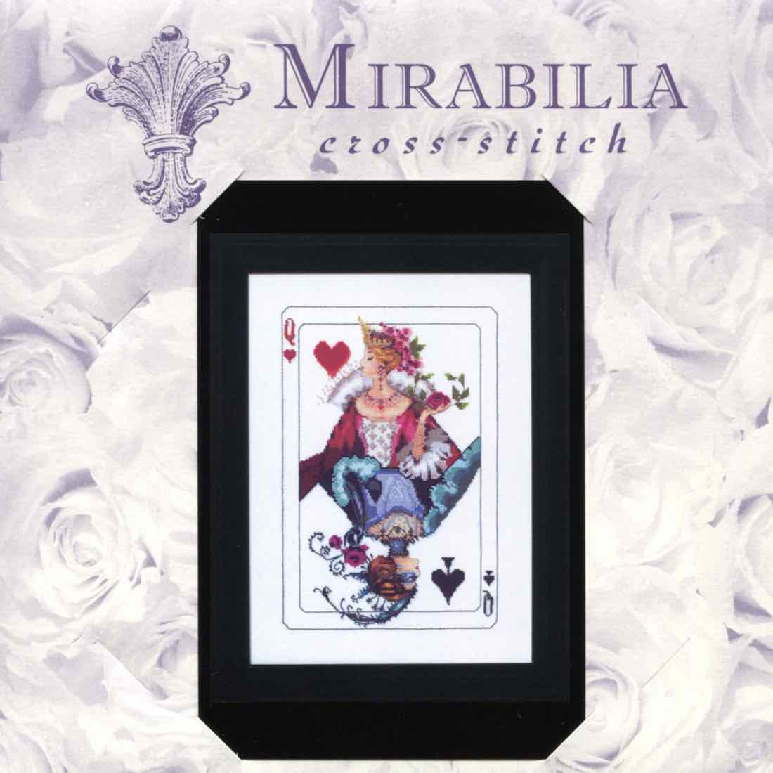 Royal Games Queen of Hearts Kit (Cross Stitch Chart, Fabric, Beads