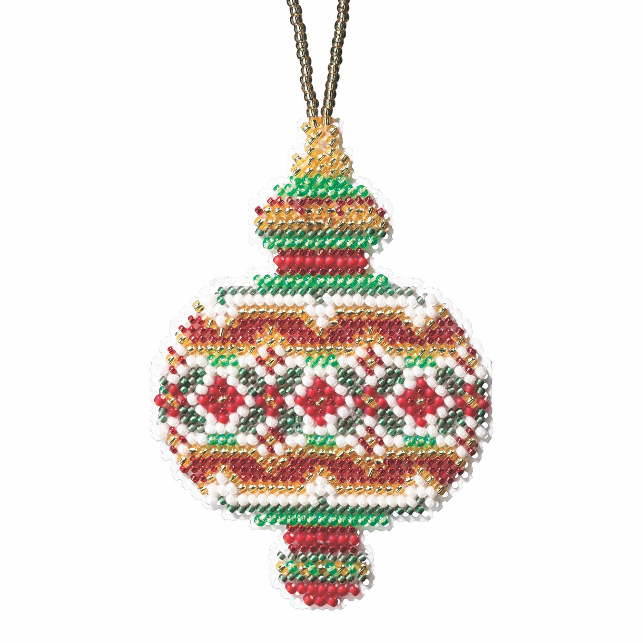 Ruby Diamond Beaded Cross Stitch Ornament Kit Mill Hill 2019 Beaded Holiday MH211913